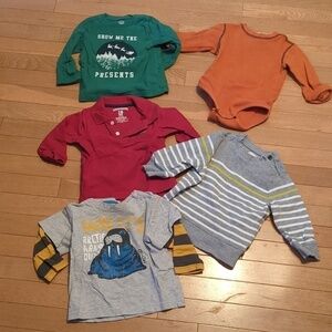 Old Navy Long Sleeve Shirts Toddler Boys 18 Months